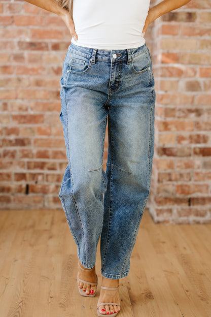 Vintage Washed Shift Jeans