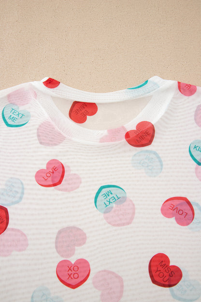 All My Heart Mesh Top