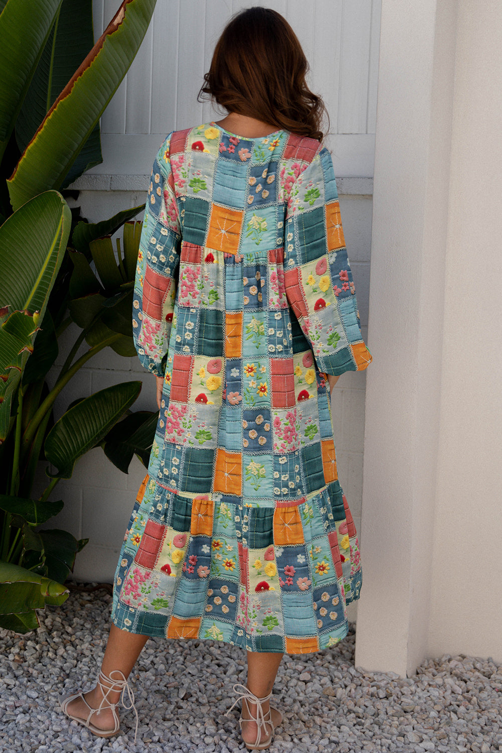 The Patchwork Daydream Midi Dress