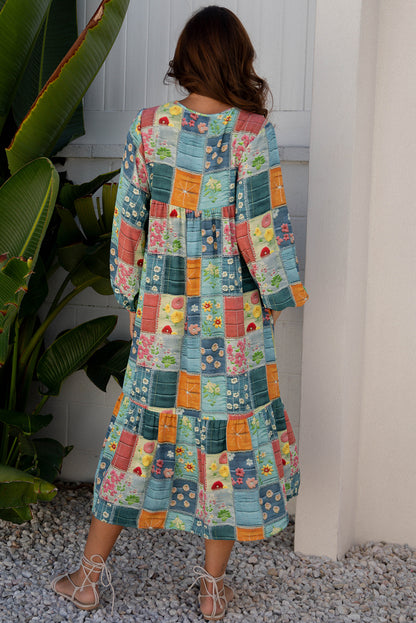 The Patchwork Daydream Midi Dress
