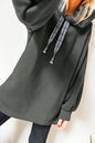 Blue or Grey - Fleece Lined Tunic Hoodie