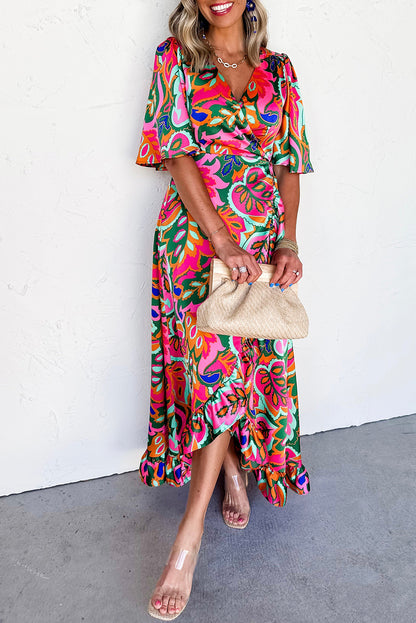 The Tropical Siren Wrap Dress