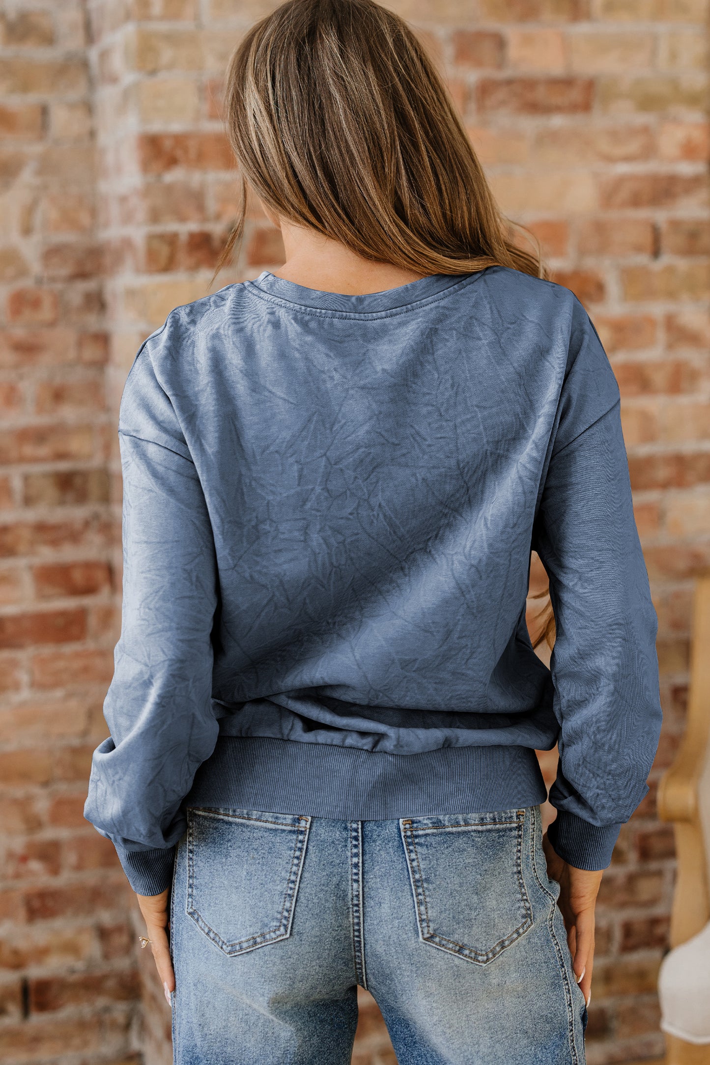 Variety of Colors     saved by grace Embroidered Mineral Wash Sweatshirt