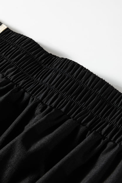 Varsity Striped Athleisure Shorts