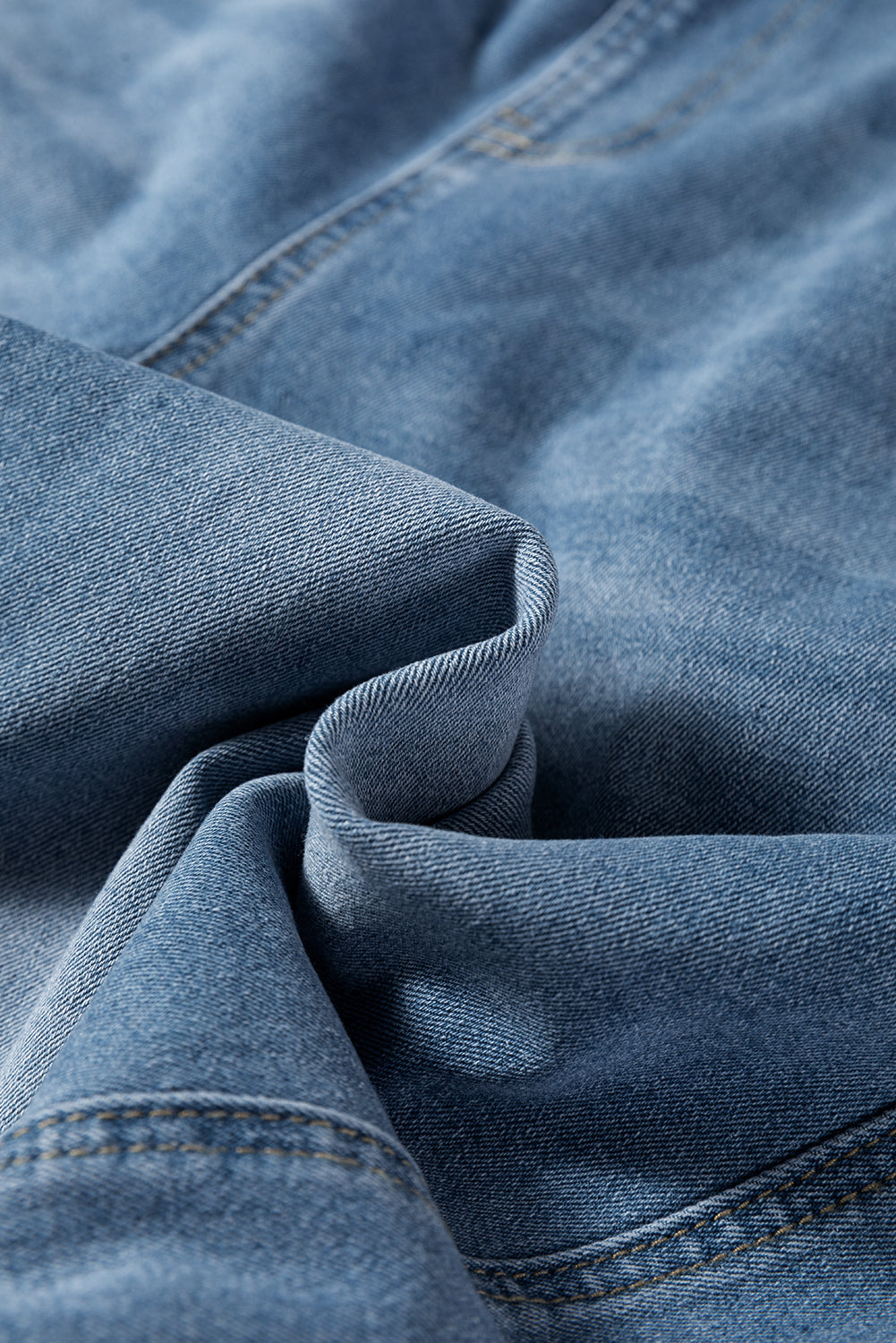 Dusk Blue Barrel Denim Overalls