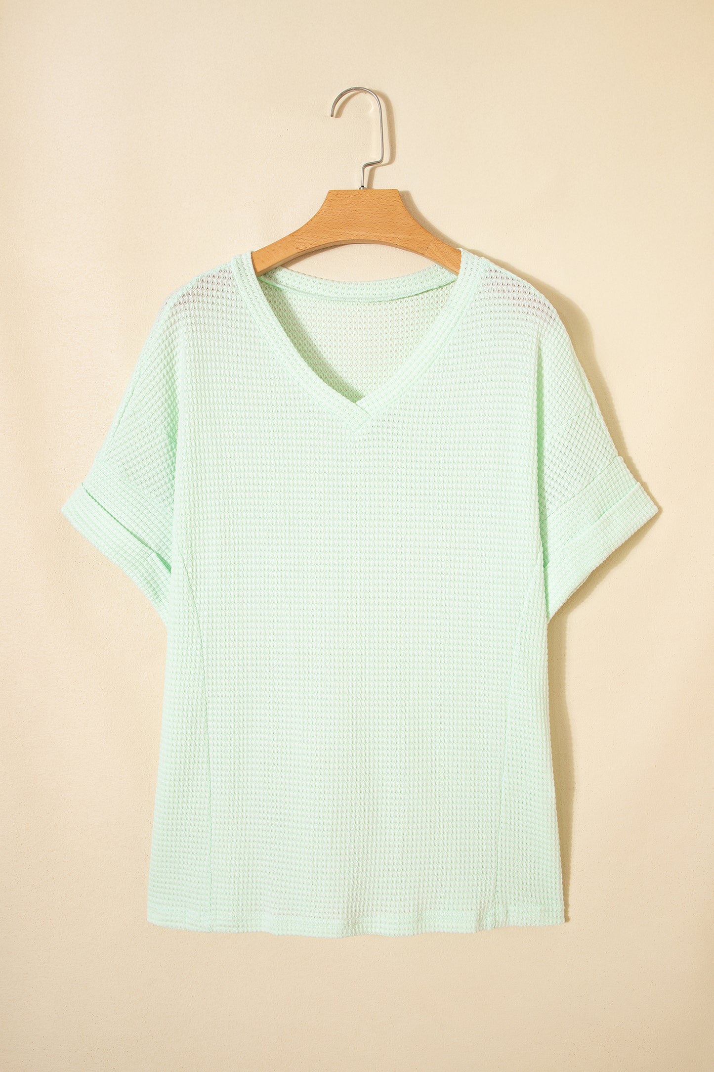 Mint Or Lavender - Waffle Knit Top