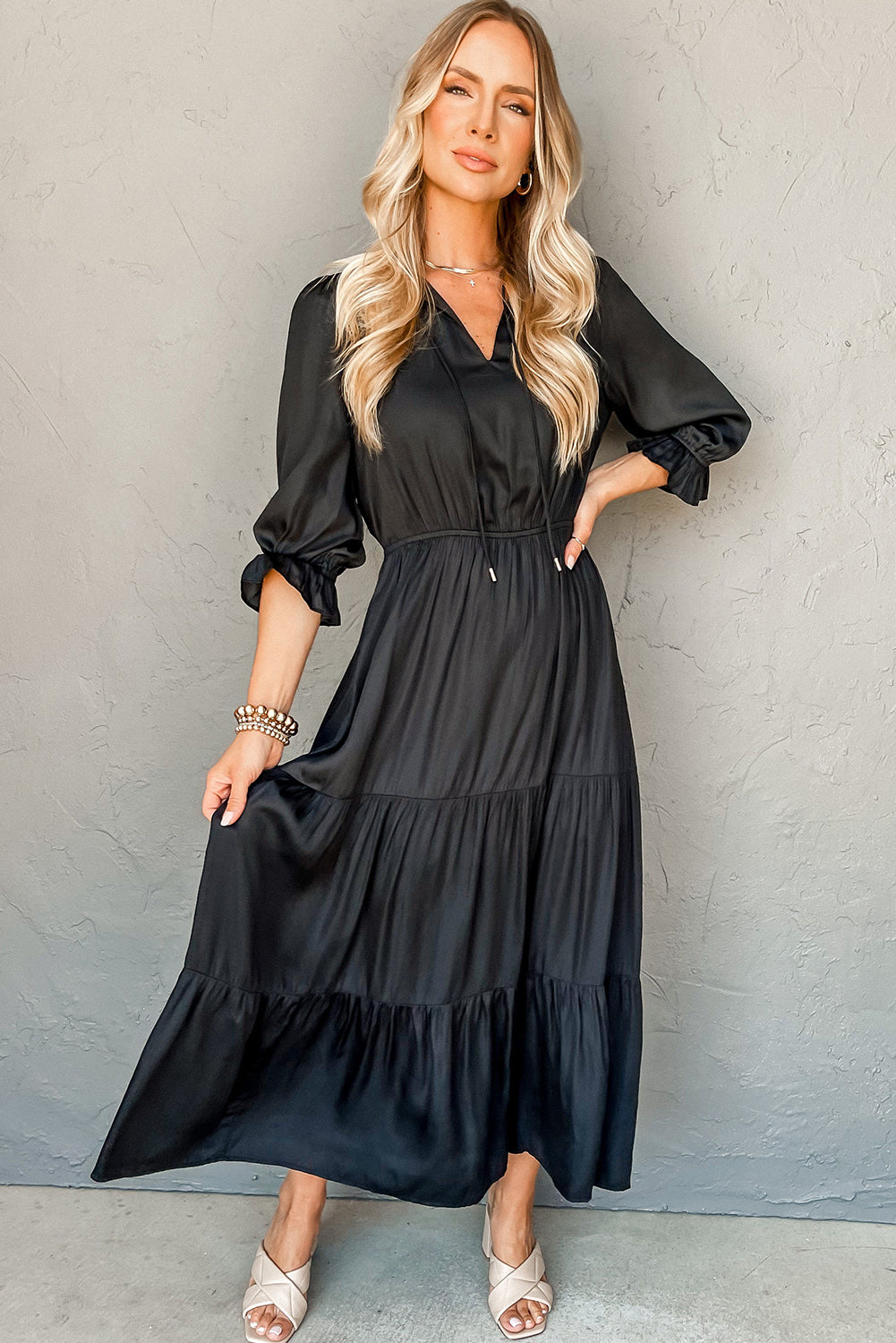 The Midnight Grace Maxi Dress