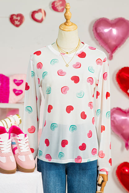 All My Heart Mesh Top