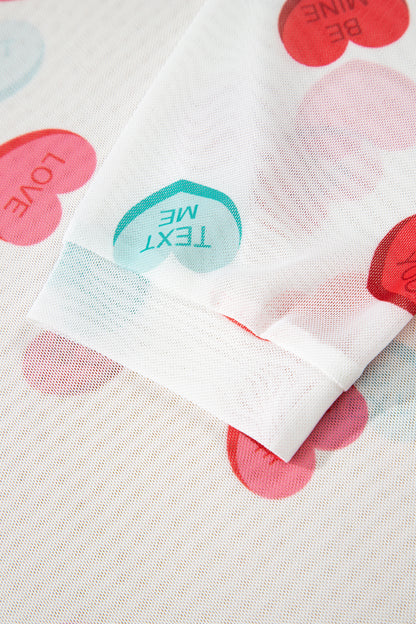 All My Heart Mesh Top