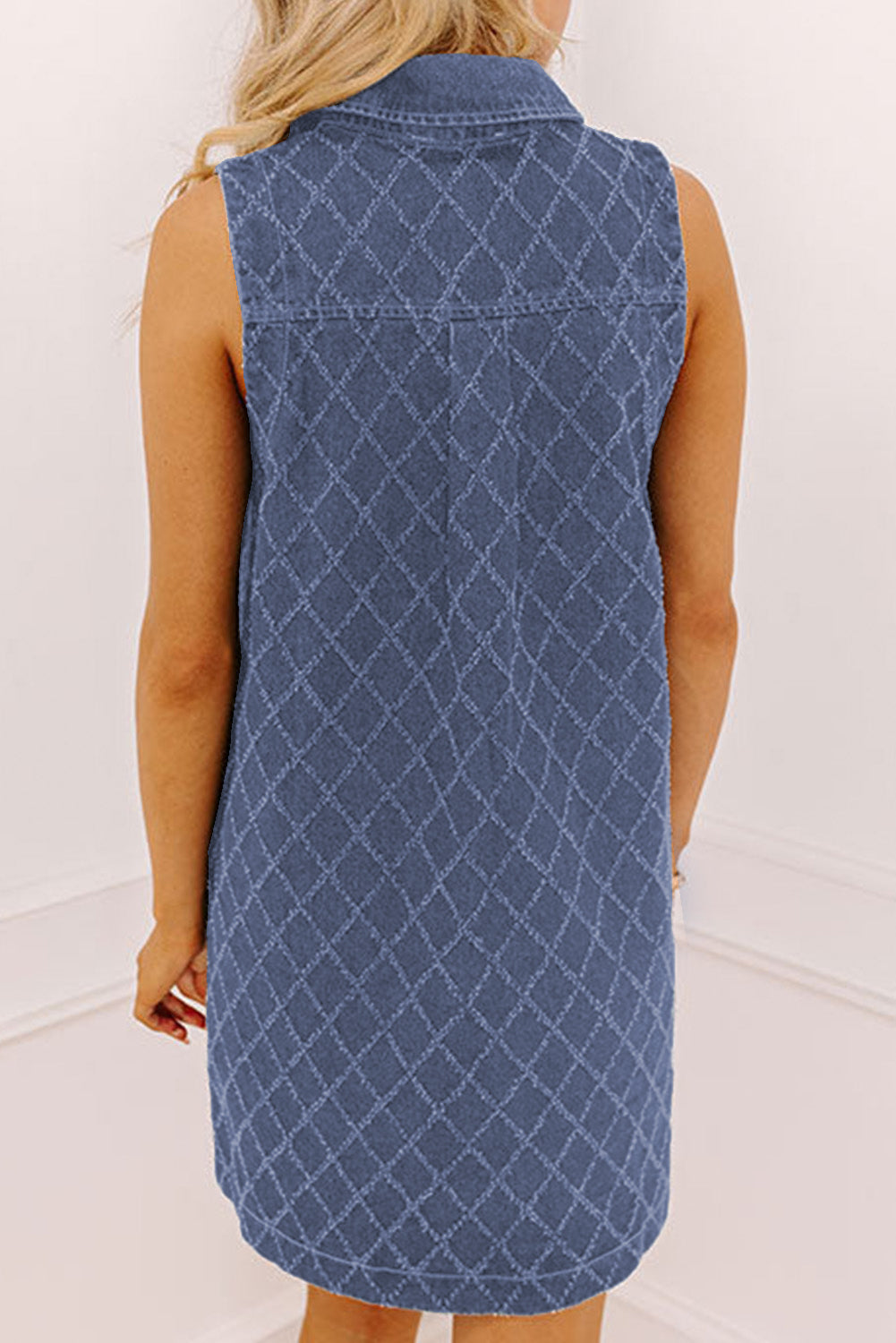 Denim Sleeveless Mini Dress