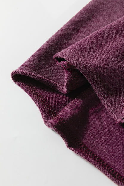 Charcoal, Olive, Rose, Wine, Blue ~ Mineral Wash Tiered Wide Leg Pants