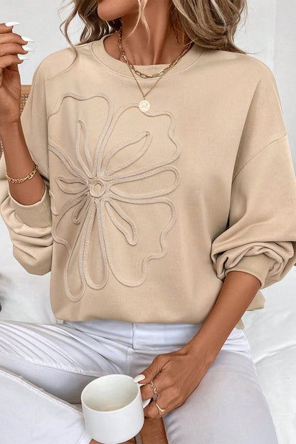 The Soft Bloom Embossed Sweatshirt