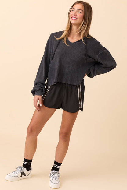 Varsity Striped Athleisure Shorts