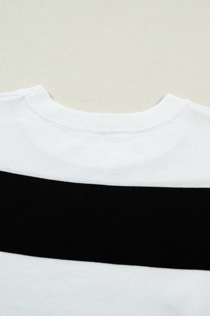 Bold Stripes Knitted T shirt