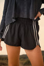 Varsity Striped Athleisure Shorts
