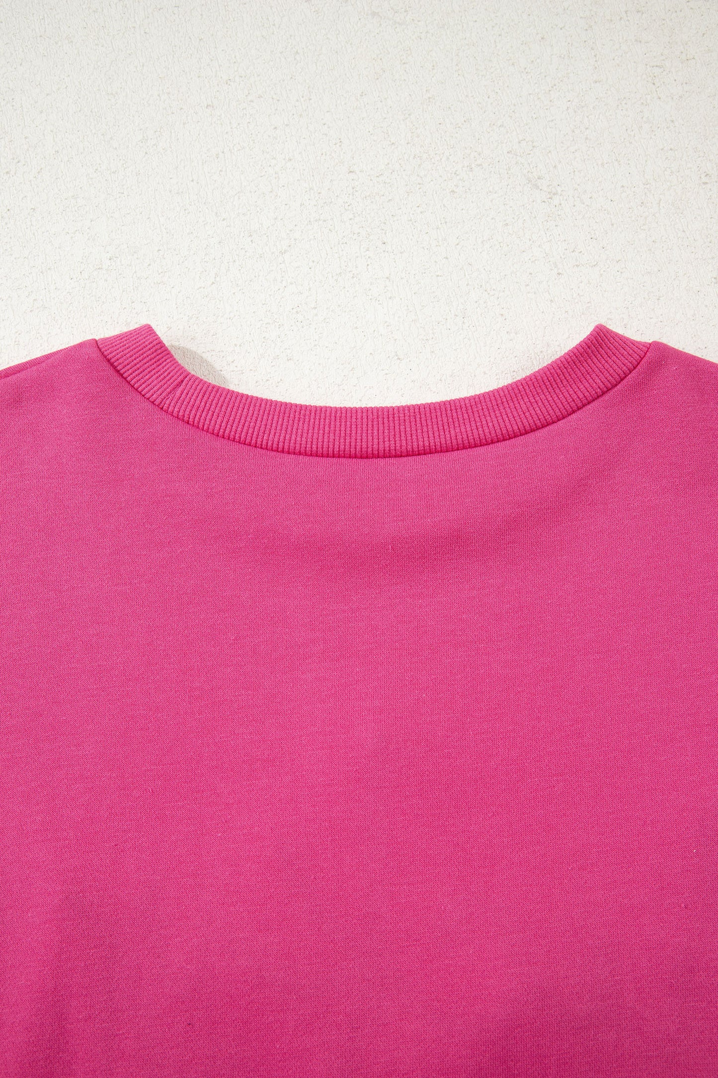 Lucky Embroidered Loose Pullover Sweatshirt