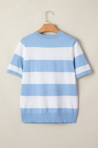 Bold Stripes Knitted T shirt
